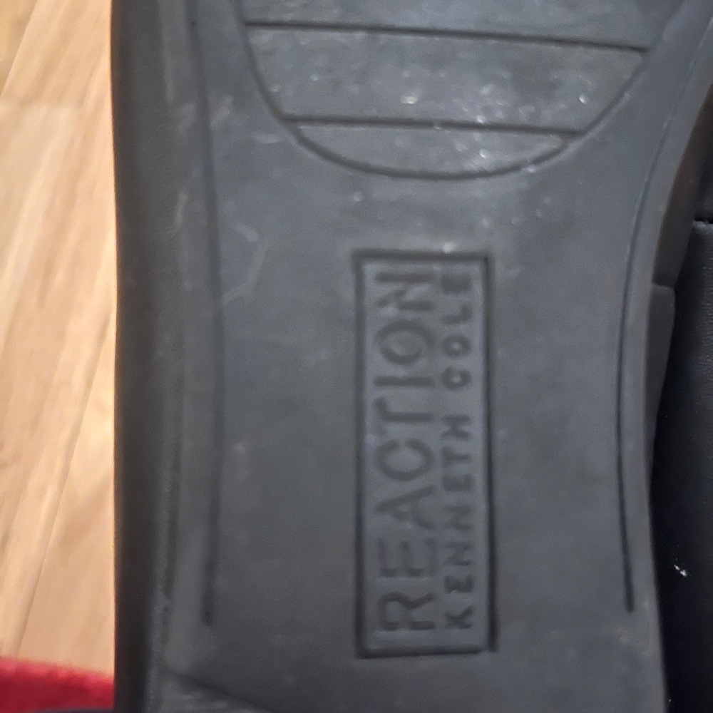 Black Flat Shoes Women Size 6 Eu 36 Reaction Kenneth Cole - Picture 4 of 5